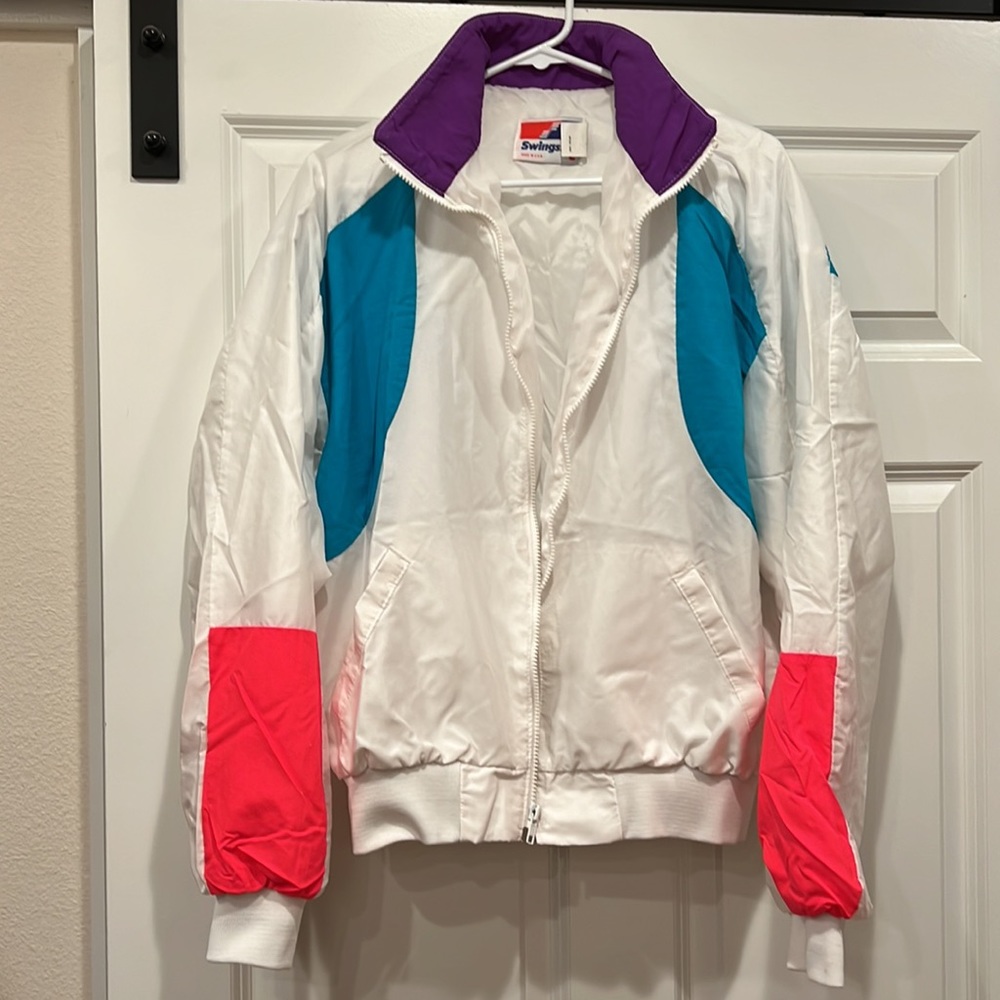 AUTHENTIC vintage 80’s Swingster track jacket! Size L